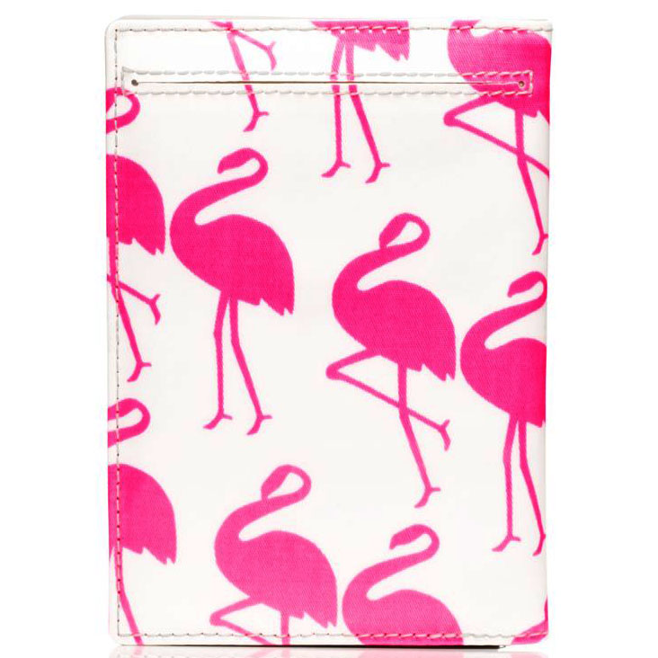 Kate Spade Daycation Passport Holder Flamingo Pink / Cream # WLRU1391